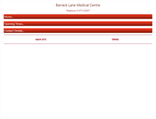 Tablet Screenshot of barracklane.co.uk